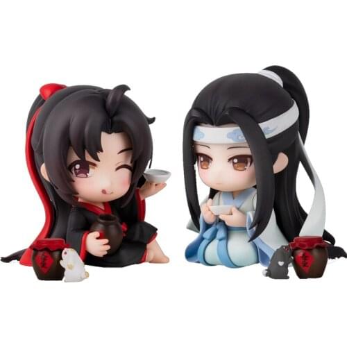 Cartoon Wei Wuxian Lan Wangji Action Figure Mo Dao Zu Shi The Master of Diabolism Collection Model Toy Gift