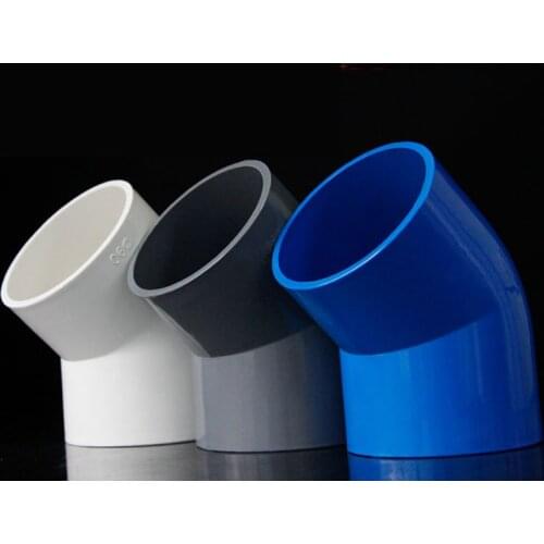 Gogo pvc water pipe 45 degree elbow water supply pipe fittings 90 110mm PVC pipe fittings