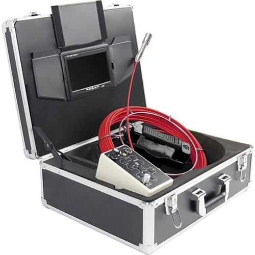 Stainless steel camera for tube testing Drainage Inspection camera with length counter and text function