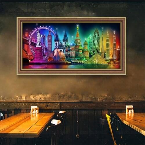 Image of St. Vasily Cathedral, Red Square in Moscow Full 5D DIY AB diamond embroidery mosaic pattern diamond painting