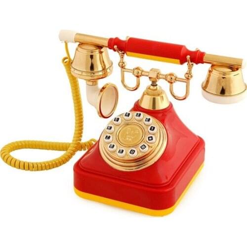 Anna Bell Yellow Red classic Key Phone 2 antique classic telephone старый классический телефон