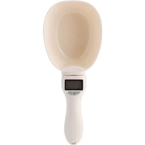 Pet Food Measuring Scoop Dog Food Measuring Cup,Digital Scale Spoon Detachable Cup Feeding Bowls for Measuring Pets Food