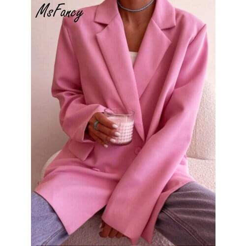 MsFancy Women's Long Blazers