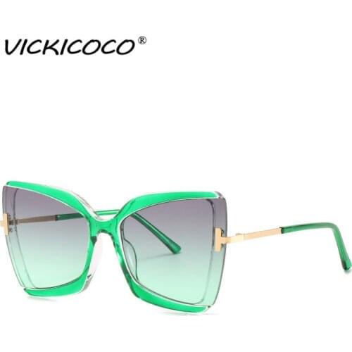 Cat Eye Sunglasses Women Fashion Luxulry Brand Design Retro Glasses Frame For Men Oversized Gradient Eyeglasses Spectacle UV400