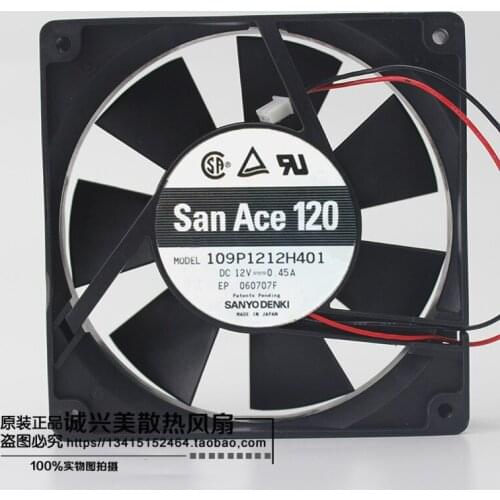 Original 109P1212H401 12V 0.45A 120MM double ball gale volume chassis power fan