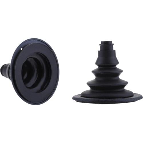 Pair 120mm 4.72 inch Marine Boat Rigging Cable Boot Hole Shifter Cable Cover Black