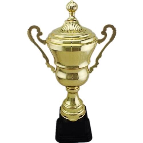 Spot gold sports Trophy chepa big game Trophy low price in stock metal Trophy High quality plating gold trophy
