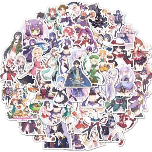 10/30/50PCS Anime Link Princess Stickers Skateboard Notebook Graffiti Luggage Waterproof Stickers Childrens Toys Wholesale