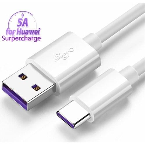 5A Super Fast Charger USB C Cable for Huawei P30 P20 Lite Xiaomi Mi 9 QC 3.0 phone version Type C Charging for Samsung S10 9