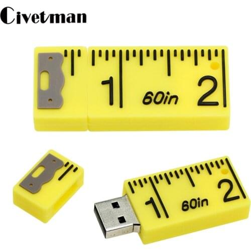 USB 2.0 Cartoon Ruler Memory Stick 256GB Pendrive 128GB 64GB 32GB Lovely USB Flash Drive 16GB 8GB 4GB Mini USB Disk
