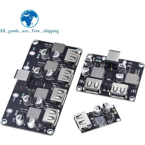 USB QC3.0 QC2.0 USB DC-DC Buck Converter Charging Step Down Module 6-32V 9V 12V 24V to Fast Quick Charger Circuit Board 5V
