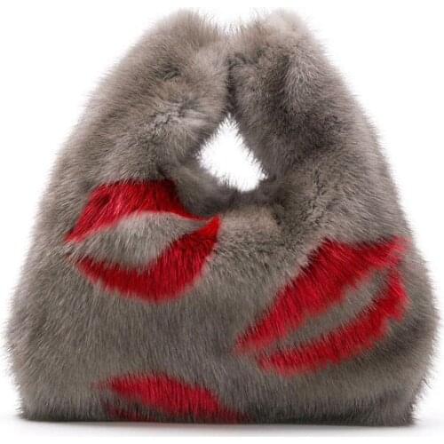 Fur Bag Women 2020 New Real Fur Mink Fur Hand Soft Handle Bag Small Bag Autumn And Winter Fur Bag Fashion Female Bag