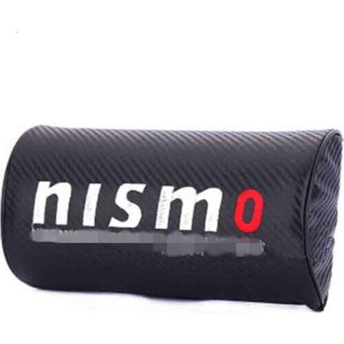 1pc microfiber leather carbon fiber grain Headrest decoration cover for NISSAN QASHQAI X-TRAIL Murano Tiida Kicks Altima Sunny