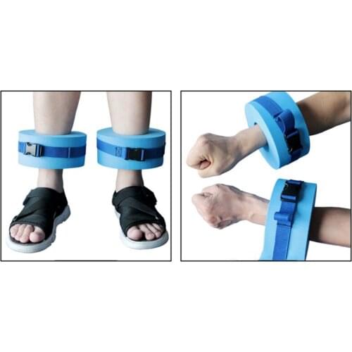 1pcs New Paired Floating Foam Water Exercise Aerobics Swimming Weights Aquatic Cuffs For Ankles Arms Swimming Ring