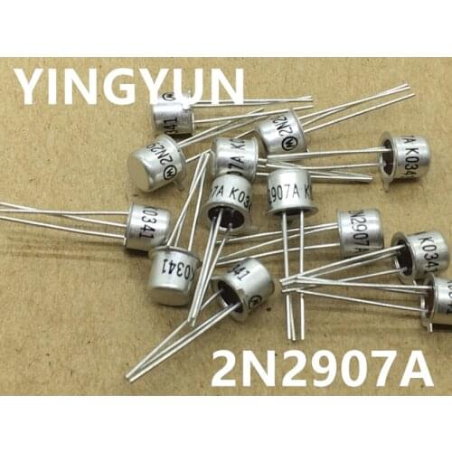 10pcs/lot 2N2907A 2N2907 PNP 60V 0.6A TO-18 Brand New High Quality