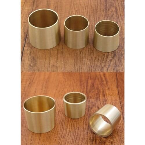 4Pcs/Lot Round Brass Tip Cap for Mid-Century Modern Table Leg Feet Replacement Cover and Sofa Foot Cover tapered