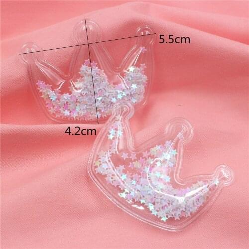 5pcs 5.5*4.2cm Crown Jewelry headwear accessories hairpin hairpin hairline bow DIY handmade Decorative baking flag,S-19111815