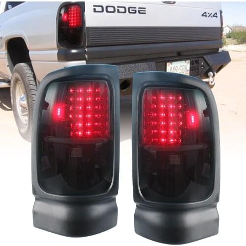 WUKMA Car Accessories Black LED Brake Signal Tail Lights Replacement For Dodge Ram 1500 2500 3500 1994