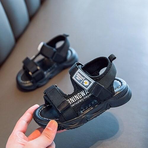 Summer Kids Girls Boys Sandals For Big Teenager Children Korean Soft Bottom Beach Shoes 5 6 7 8 9 10 11 12 Years Old Top Quality