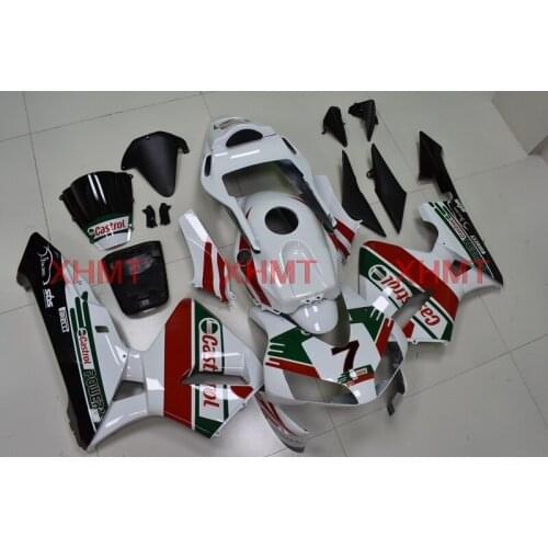 For Honda CBR600RR 2003 - 2004 Fairings CBR 600 RR 2003 Plastic Fairings CBR 600 RR 2004 White Red Plastic Fairings