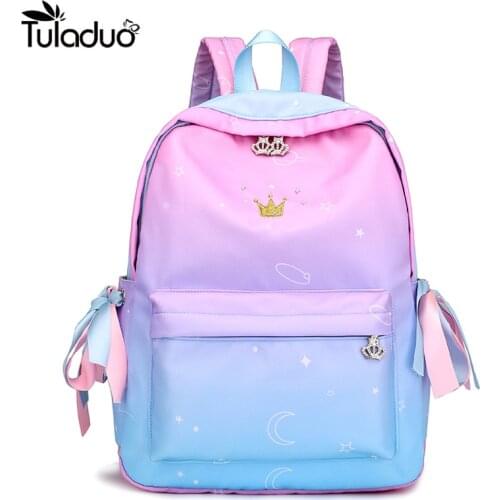 2020 Multicolor Women Canvas Backpack Universe Space Backpacks Girls School Backbag Mochila Feminina Leisure Rucksack Female
