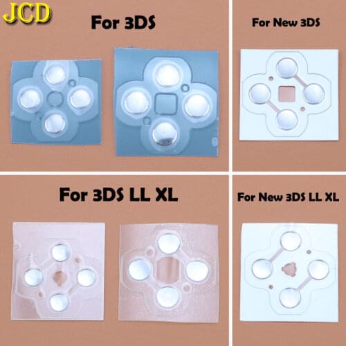 JCD 1PCS For Nintend 3DS LL XL / New 3DS XL LL Controller D Pads D-Pad Metal Dome Snap PCB board buttons Conductive FIlm