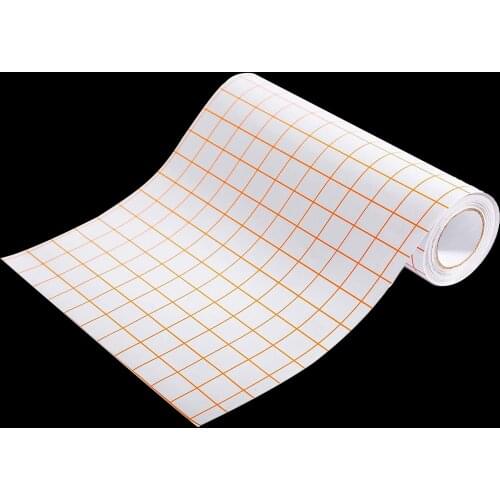 Adhesive Vinyl Transfer Paper Tape Roll12"x79'' with Alignment Grid Decal Window