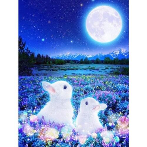 Rabbit Diamond Painting Accessories 5d Embroidery Icons Animal Picture Of Rhinestones Home Decoration