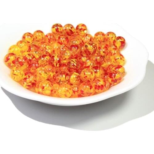 100pcs 8mm Imitation Ambers Resin Round Beads For Jewelry Making Diy 7 Chakra Healing Bracelets Jewellery Accessories