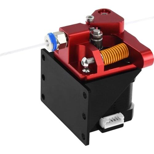 Aluminum Upgrade Dual Gear Mk8 Extruder for Extruder Ender 3 CR10 CR-10S PRO RepRap 1.75mm 3D Parts Drive Feed double pulley