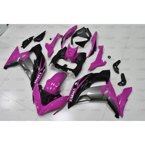 For Kawasaki ER-6F 2017 - 2018 Fairings ER6F 2016 Motorcycle Fairing ER6F 2016 Pink Black Plastic Fairings