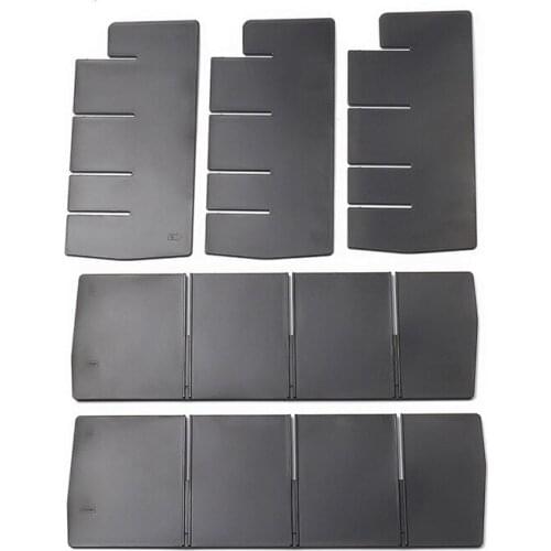 Center Console Armrest Interval Storage Box Divider Insert ABS for 2021 Ford F150 F-150 Interior Accessories 5Pcs Black