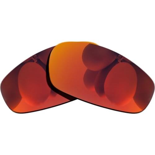 Polarized Sunglasses Replacement Lenses for-Split Jacket Frame - Fire Red