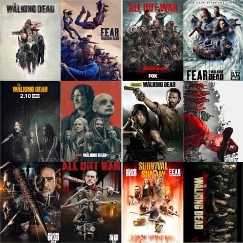 Walkingdead Posters Bedroom Livingroom Decoration Glossy Paper Vivid Color Home Art Brand