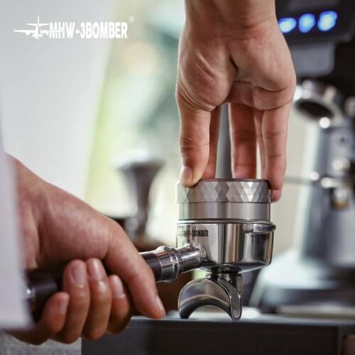 MHW-3BOMBER Coffee Tamper 58mm Automatic Rebound Stainless Steel Barista Tools Accessories Tamping Latte Briville La marzocco