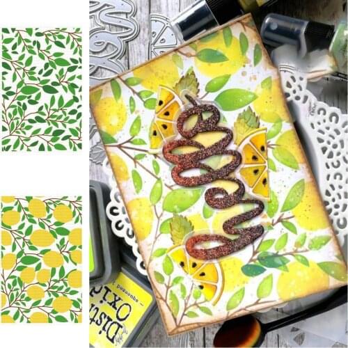 Lemon fruit and leaves Metal Cutting Dies Stencils for Scrapbooking Stamp Photo Album Decorative Embossin Die DIY Paper Card