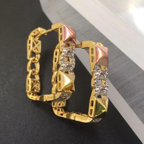 Lanyika Fashion Jewelry Distinctive Square Stylish Luxury Micro inlay Party Earrings Anniversary Neoteric Bridal Daily Best Gift