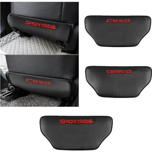 1pcs Universal Car Back Protector Cover Seat Back Anti-Kick Cushion Pad fo KIA sportage ceed cerato Accessories Car Styling