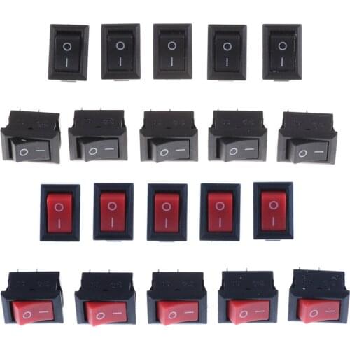 10 pcs/lot KCD1 15*10mm 2PIN Boat Rocker Switch SPST Snap-in on off Micro switch Position 3A/250V Mini