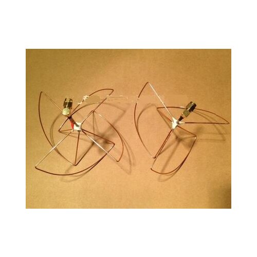 2pcs 1.2G 4 Blades SMA L Clover Leaf Antenna & Skew Planar, Audio Video FPV TX RX