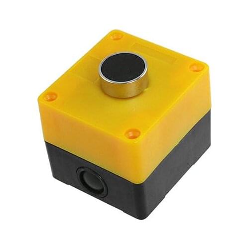 AC 240V 3A Normally Open Black Momentary Flat Pushbutton Switch Station