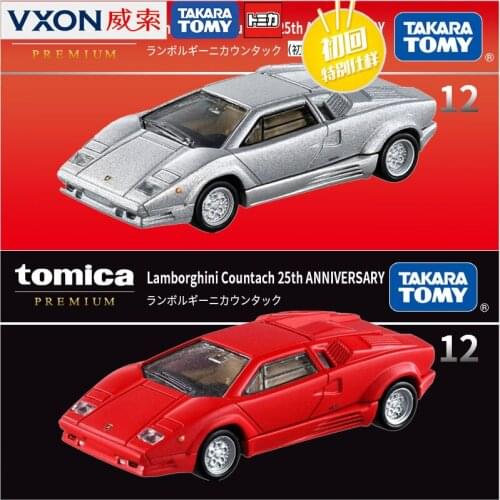 Alloy Car Black Box Limited Edition TP12 Lamborghini Countach Red Sports Car First Edition Toy