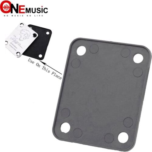 10Pcs Black Electric Bass guitar Neck plastic backplane back plate,Neck Joint connecting strengthen backplane for Bass Guitar