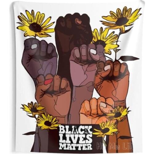 Black Life Material Interior Printed Wall Tapestry Art Design