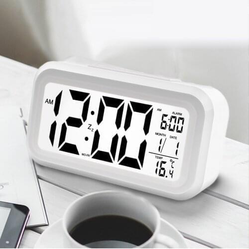 Digital Clock With Calendar For Home Office Travel Table Clock Snooze Electronic Kids Clock LED Desktop Digital Clocks