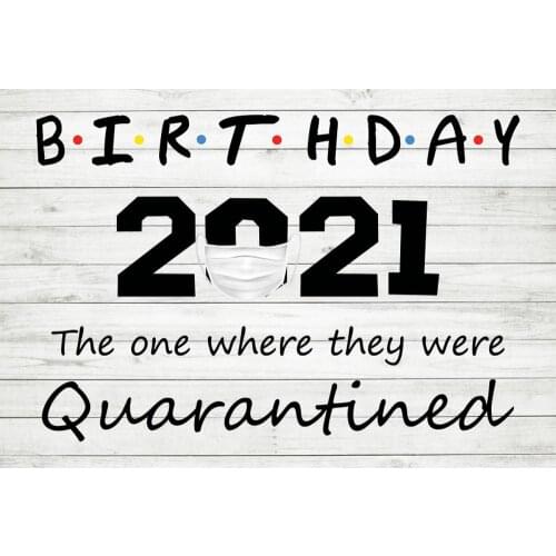 White Black 2021 Birthday Theme Photography Background Party Photography Props Decoration Background Painting