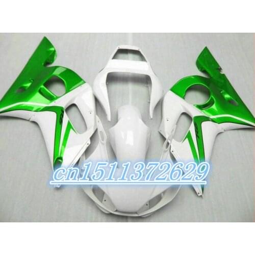 Dor-green white fairings for YZF R6 1998 1999 2000 2001 2002 fairings kit R6 98-02 1998 1999 2000 2001 2002 D
