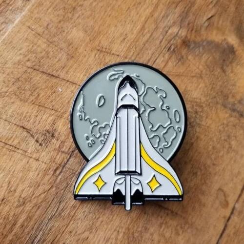 Ellie Space Rocket Pin the Last of us Part 2 Enamel Brooch Metal Lapel Backpack Badge Ellie Joel Cosplay Costume Jewelry Gift