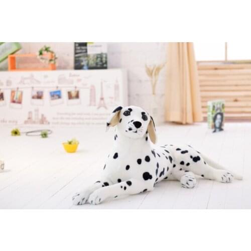 Lovely plush real life Dalmatian toy simulation Dalmatian doll gift about 36cm-42cm xf2980