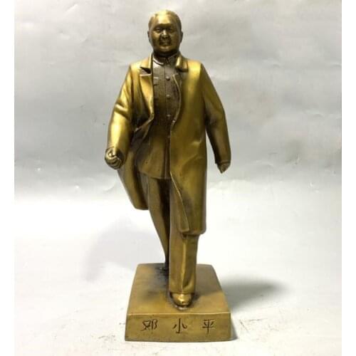 China brass leader Deng Xiaoping crafts statue